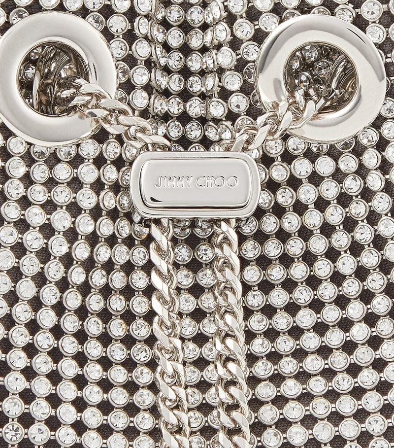 Jimmy Choo Bon Bon top-handle bag crystal handle, imported from the UK