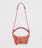 LOEWE x Paula's Ibiza raffia pouch with leather handle, UK version