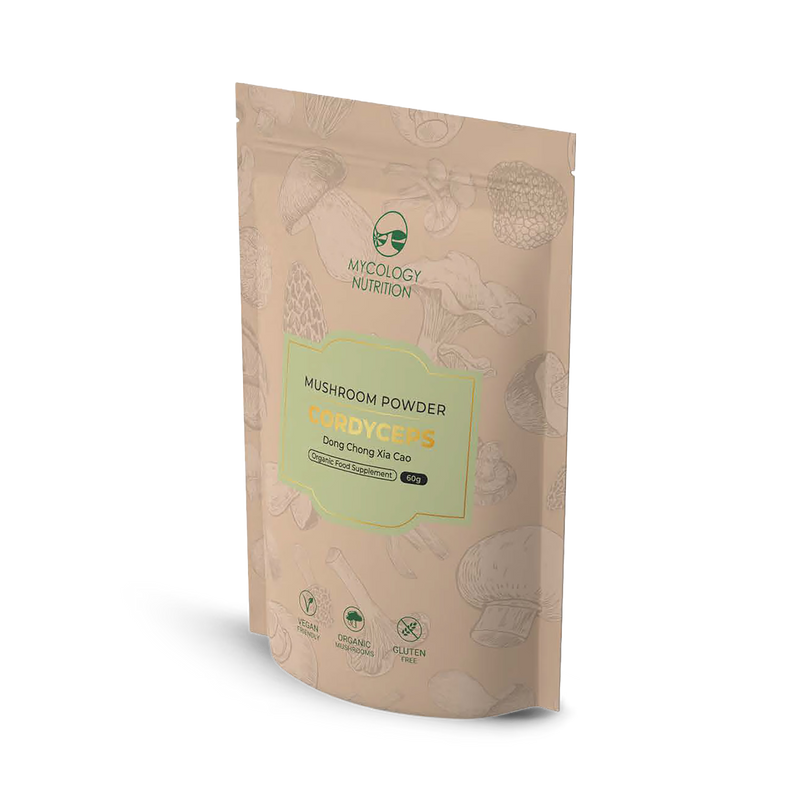 Mycology Nutrition Organic Cordyceps Powder 60g, imported from the UK
