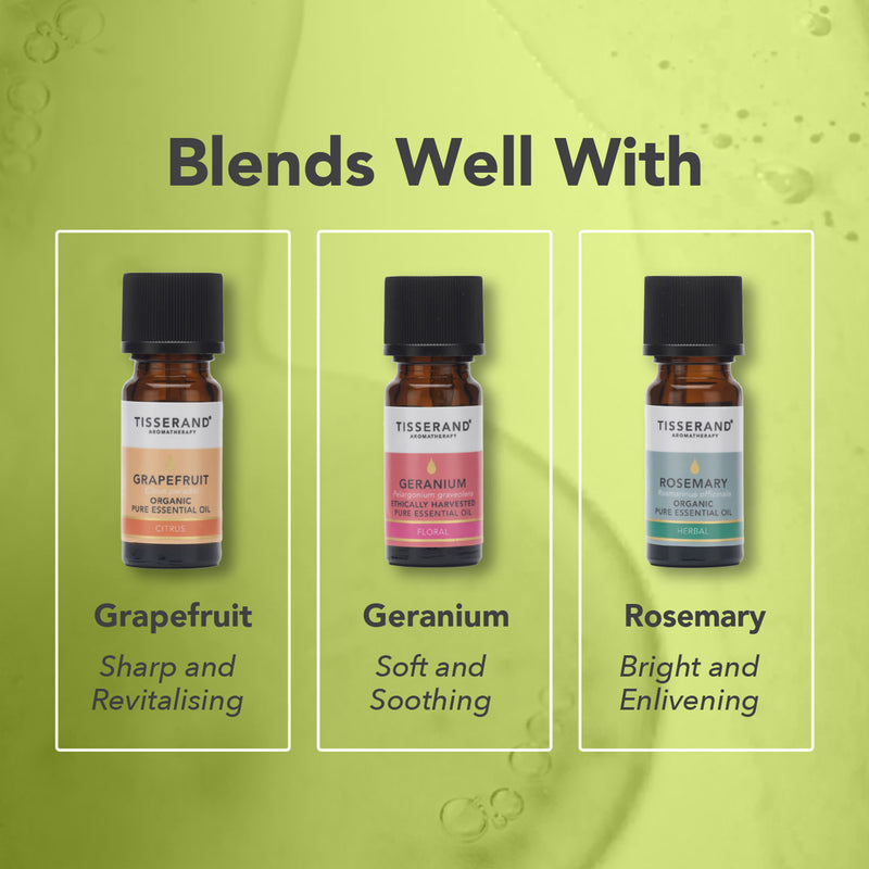 Tisserand Lemongrass Organic Pure Essential Oil 9ml (British brand)