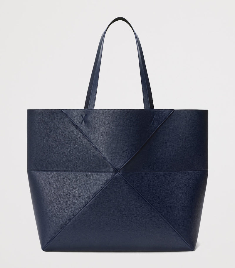 LOEWE medium leather Puzzle Fold tote bag - British product