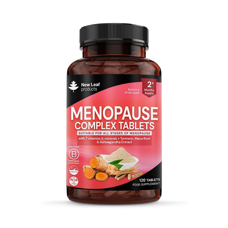 New Leaf Products Menopause Complex Tablets 120 tablets, imported from the UK