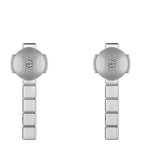 Chopard white gold diamond Ice Cube earrings, imported from the UK