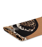 Dolce&Gabbana Casa silk-wool leopard throw 140cm x 180cm - British product