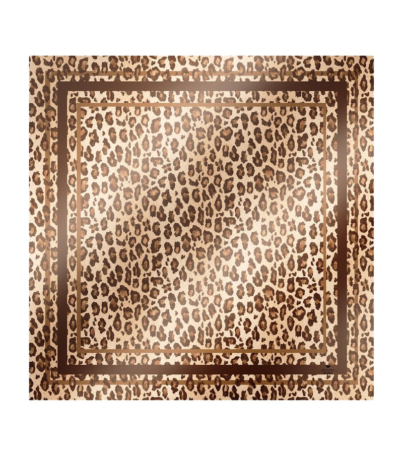 Weekend Max Mara silk leopard print scarf 90cm x 90cm (British brand)
