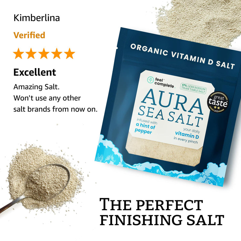 Feel Complete Aura Sea Salt Hint of Pepper 80g (British brand)
