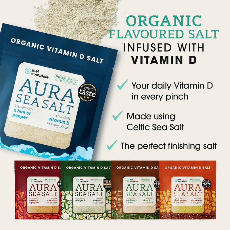 Feel Complete Aura Sea Salt Hint of Pepper 80g (British brand)
