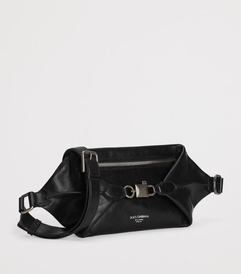 Dolce&Gabbana leather logo belt bag (British brand)