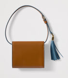 Miu Miu leather chain wallet with tassel, imported from the UK