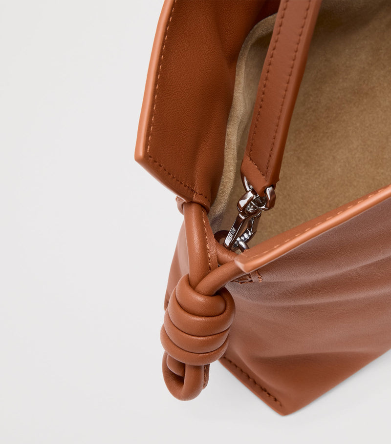 LOEWE Mini Flamenco leather clutch bag, UK version