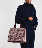 Harrods geometric tote bag, 100% cotton, UK version