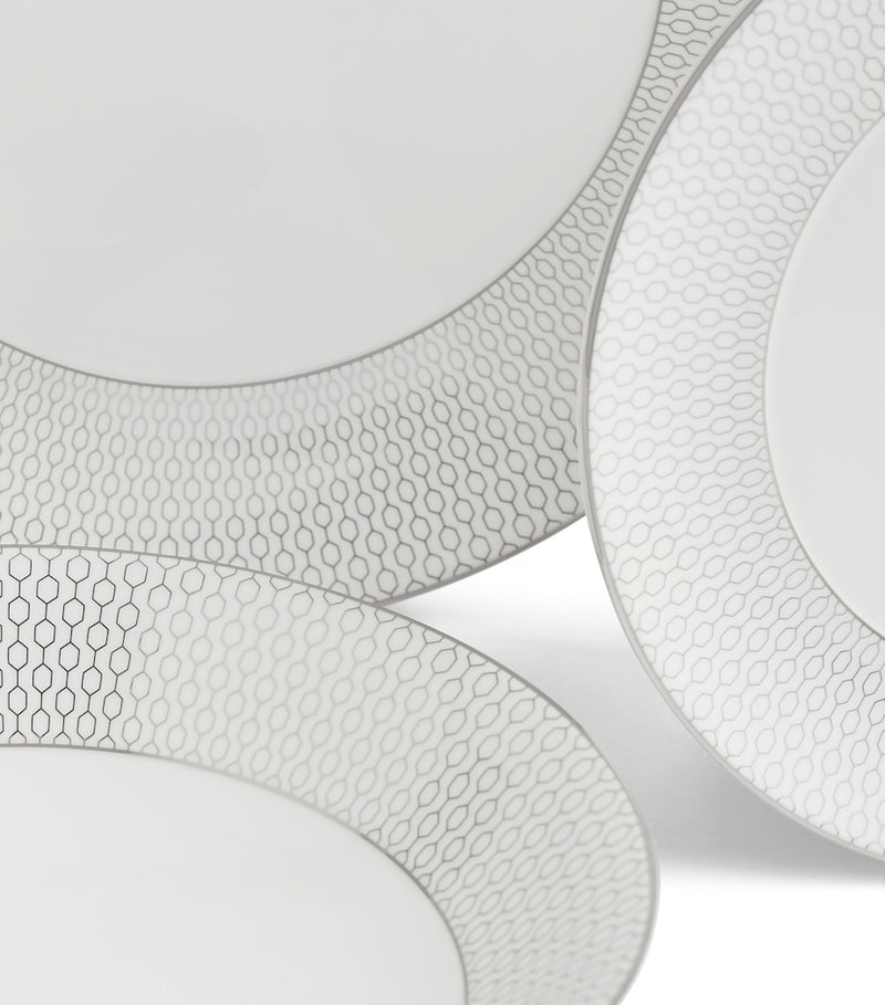 Wedgwood Gio Platinum dinnerware set of 16 pieces (British brand)