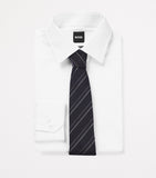 BOSS striped tie silk-cotton blend imported from the UK