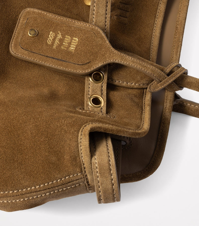 Miu Miu Suede Aventure top-handle handbag, UK version