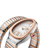 Bvlgari Serpenti Tubogas watch 35mm rose gold and stainless steel (British brand)