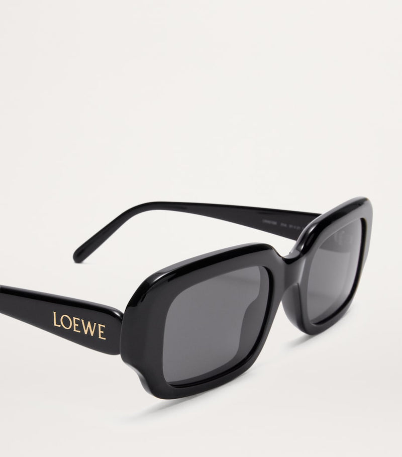 LOEWE acetate rectangular slim sunglasses, UK version