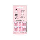 Superdrug Nail HQ Almond Blush Pink Acrylic Nails 24 Pieces- Buy online at McGrocer