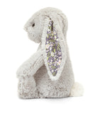 Jellycat Blossom Silver Bunny Bloom plush bunny toy 31cm, imported from the UK