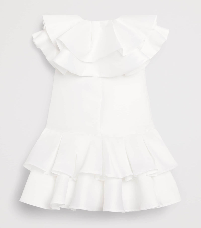 Mama Luma Jacquard Ruffle Dress for girls 3-12 years, imported from the UK