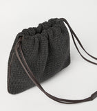 Brunello Cucinelli embellished drawstring cross-body bag, imported from the UK