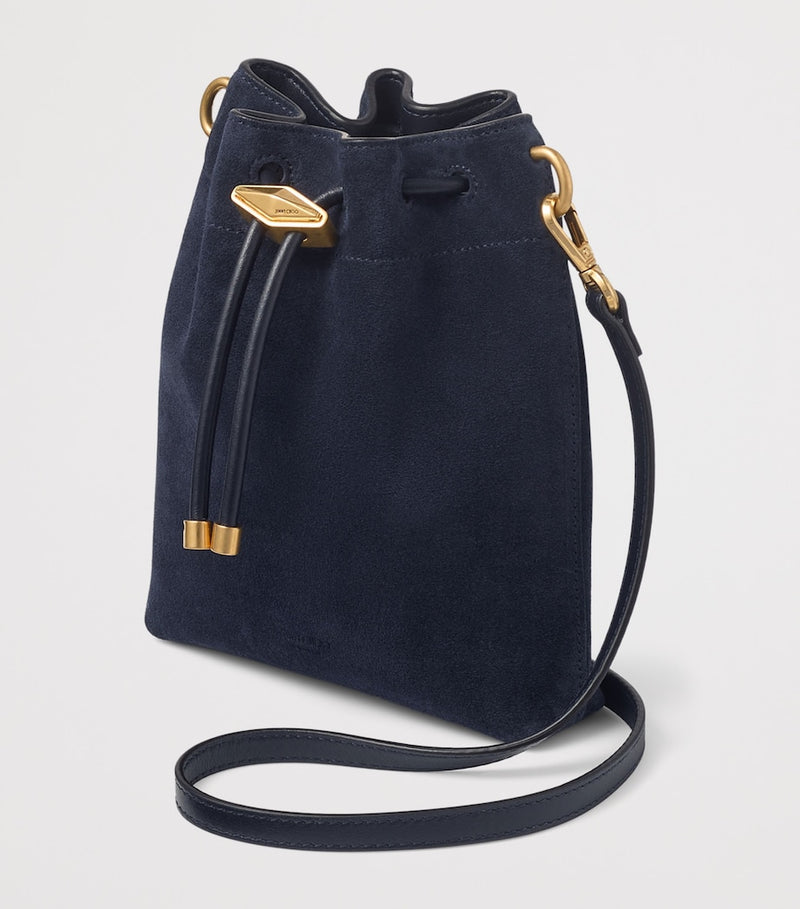 Jimmy Choo Suede Cinch Mini bucket bag, UK version