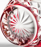 Waterford Lismore Red Crystal Votive Holder, 6cm x 9.5cm (British brand)