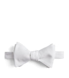 Ralph Lauren all-white cotton piqué bow tie (British brand)