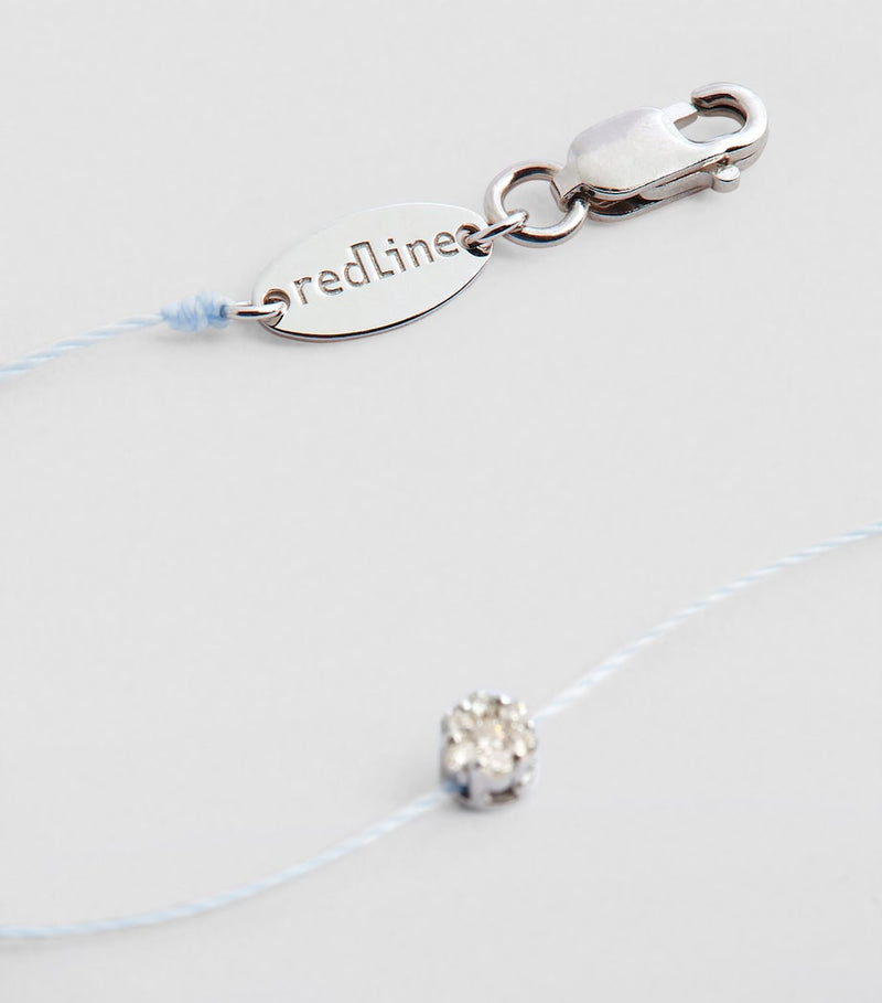 Redline white gold diamond illusion bracelet - British product