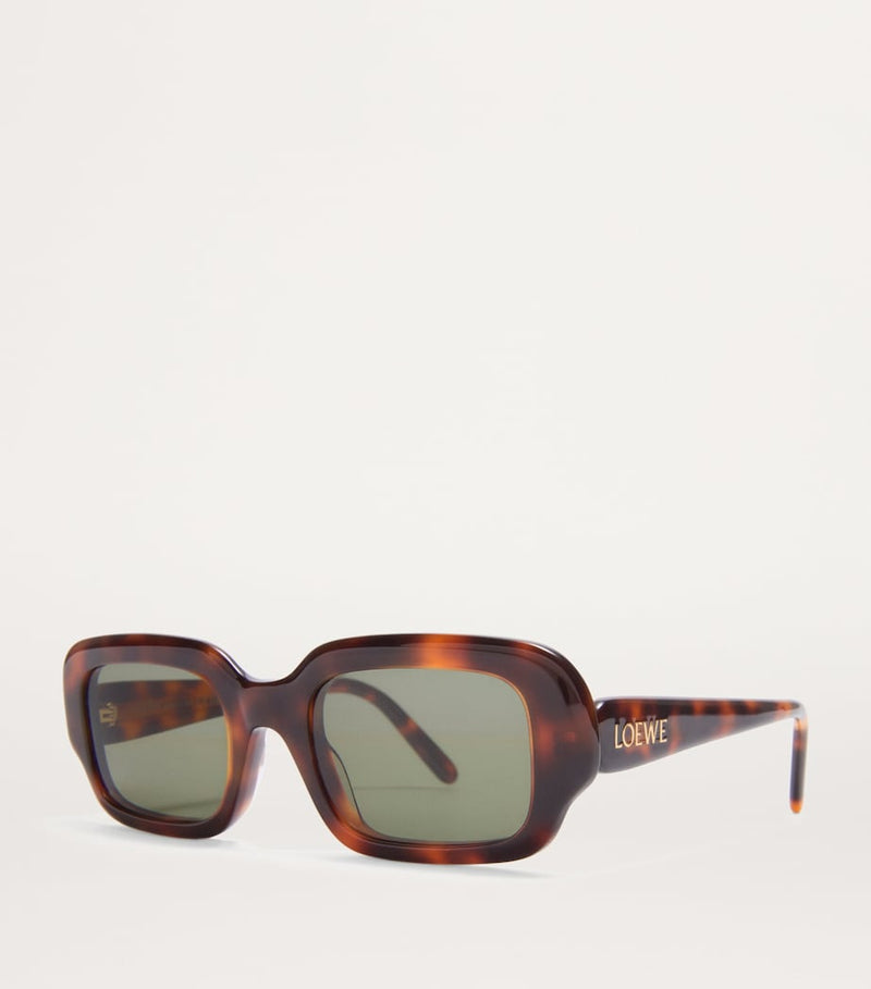 LOEWE rectangular slim acetate sunglasses, UK version