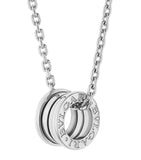Bvlgari B.zero1 white gold pendant necklace (British brand)