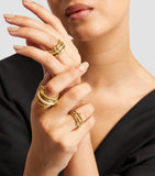 Spinelli Kilcollin Sonny ring yellow gold diamonds, UK version