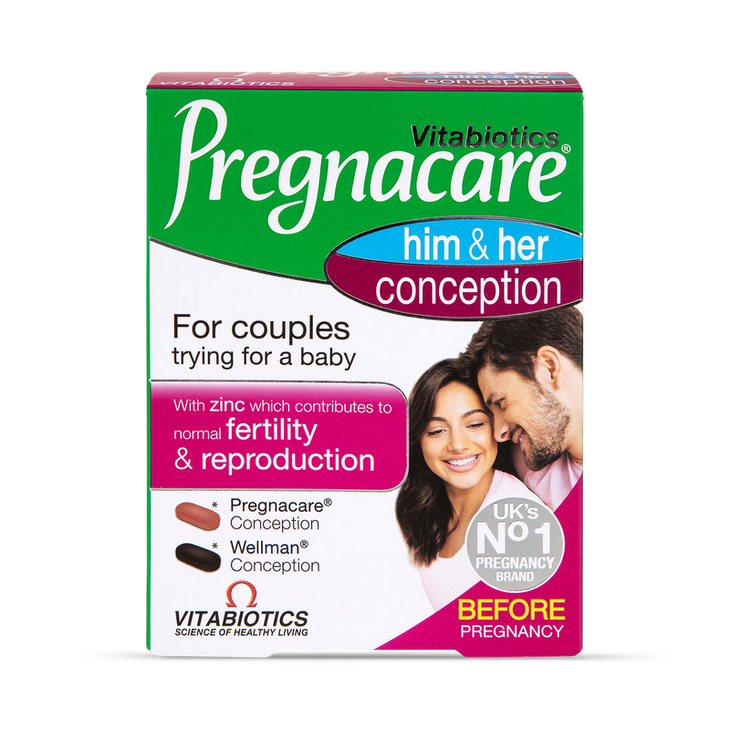 Vitabiotics Pregnacare His and Her Conception 60 tablets (British brand)