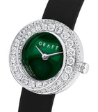 Graff white gold spiral watch 23mm malachite dial - British product