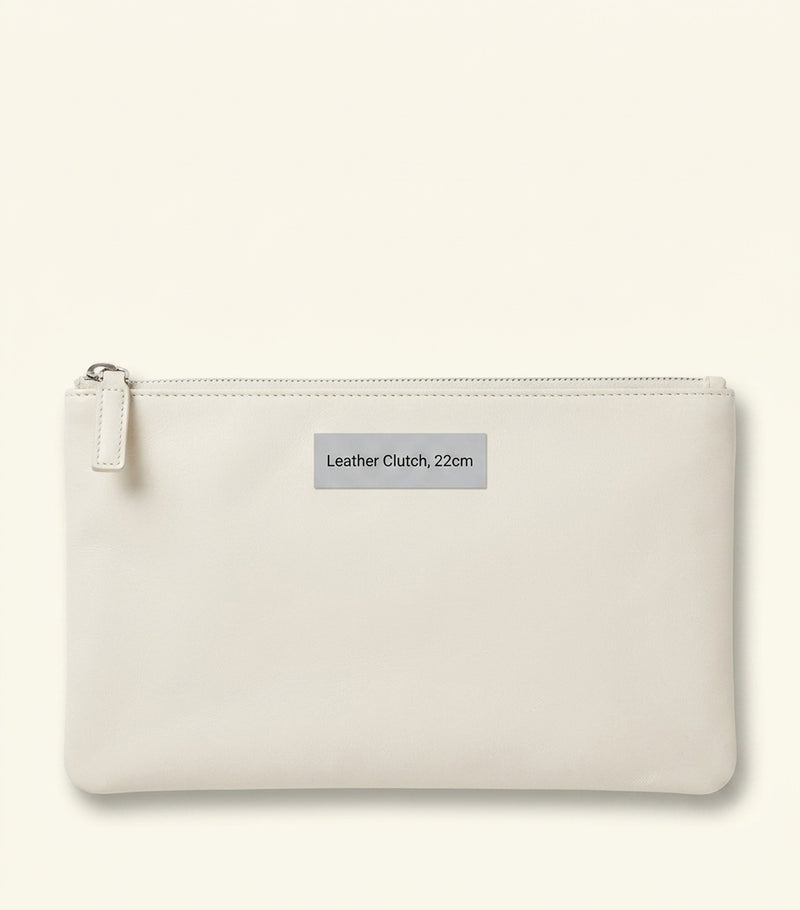 Prada calfskin leather logo pouch, UK version