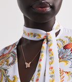 Suzanne Kalan rose gold diamond butterfly necklace, UK version