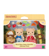 Harrods Sylvanian Families Biscuit Bear Sister and Brother Delicious Picnic Toy Figure Set- Buy online at McGrocer
