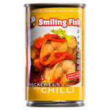 Smiling Fish mackerel in tomato sauce with chilli - British product