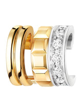 Harrods Boucheron Yellow Gold and Diamond Quatre Radiant Earring- Buy online at McGrocer