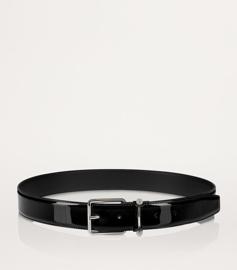 Christian Louboutin Chambeliss leather belt with buckle, UK version