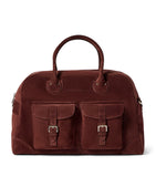 Brunello Cucinelli suede travel holdall bag - British product