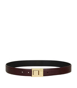 Harrods Saint Laurent Calfskin Logo Belt- Buy online at McGrocer