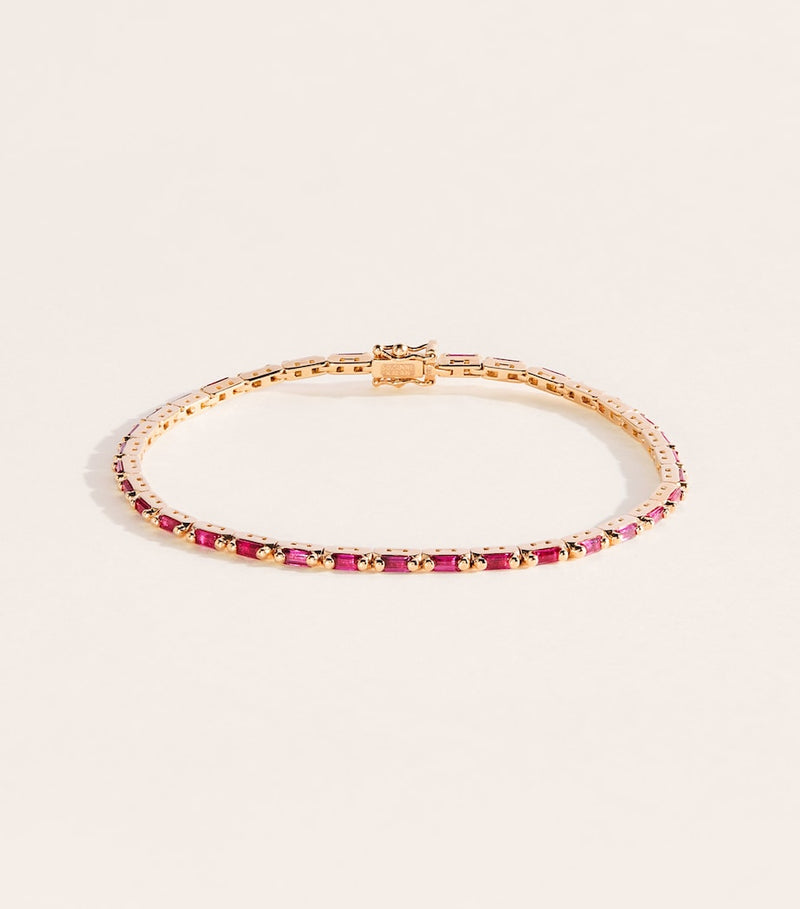 Suzanne Kalan rose gold ruby tennis bracelet, UK version