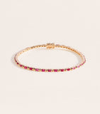 Suzanne Kalan rose gold ruby tennis bracelet, UK version