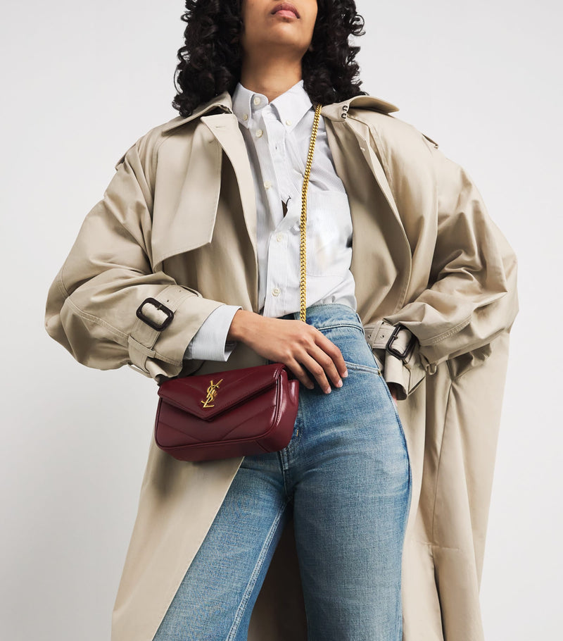 Saint Laurent Mini Loulou shoulder bag 20cm (British brand)