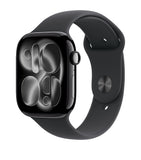 Apple smartwatch Jet Black with Black Sport Band 46mm - British product