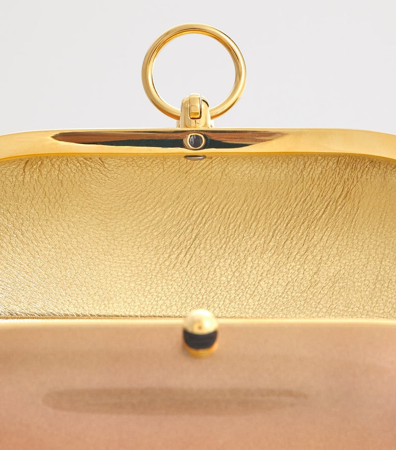 Jeffrey Levinson Oval Elina ceramic clutch bag (British brand)