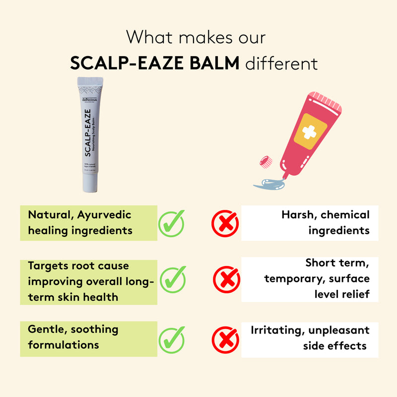 Delhicious Scalp-Eaze soothing scalp balm 20ml, British product
