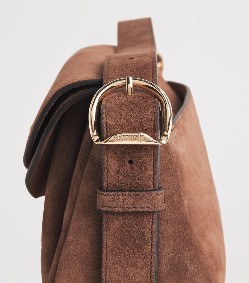 Sandro Paris suede Le Mambo shoulder bag (British brand)