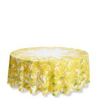 Summerill & Bishop linen round tablecloth Mimosa 260cm - British product