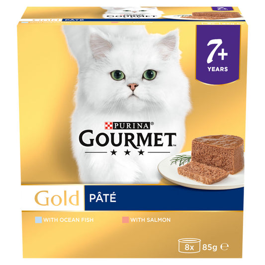 Gourmet Gold Pate 7+ Years Fish Selection Tins Cat Food & Accessories ASDA   